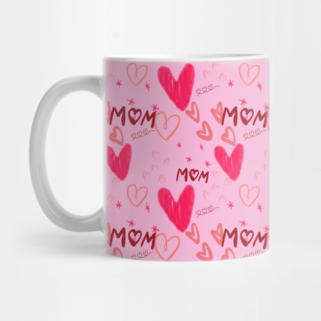 Mom & Hearts by Delilah Designs